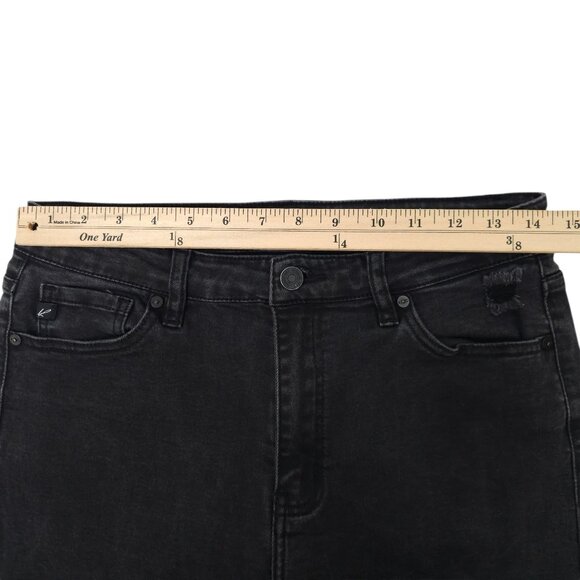 KanCan Distressed Ripped Ankle Skinny Jeans Womens 9 High Rise Denim KC8395BK - Picture 3 of 15